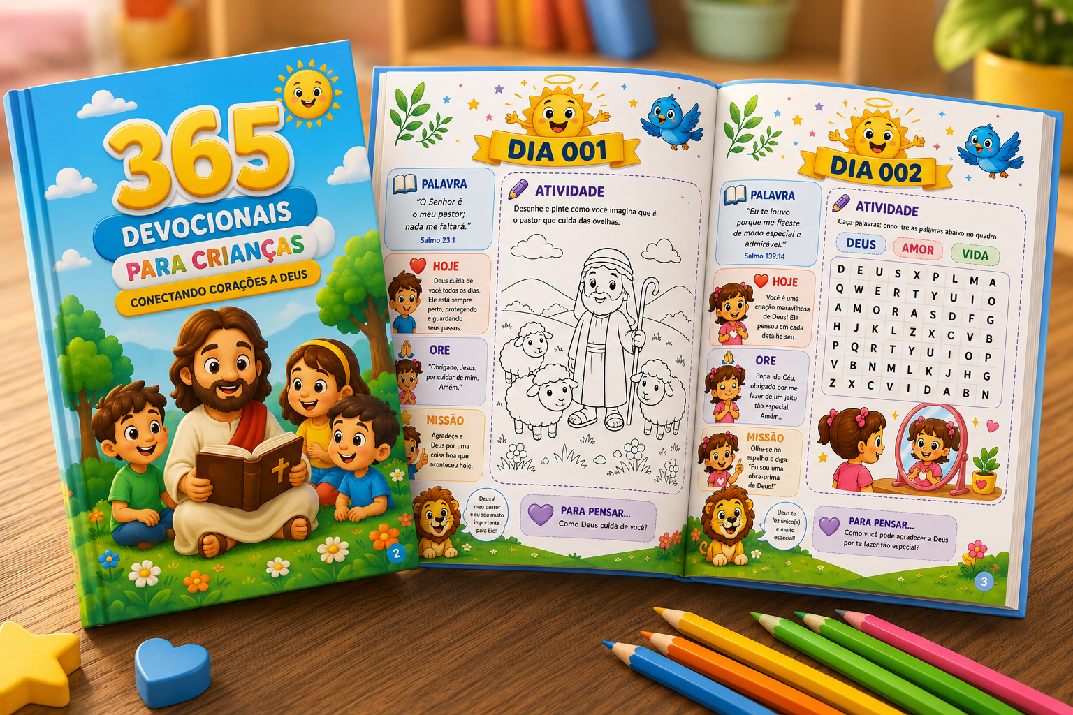 Devocional Kids Livro Mockup